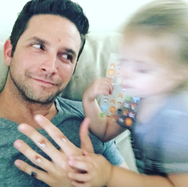 General Hospital Brandon Barash Looks Cute In A Tiara and Shares New Pic of Daughter Harper