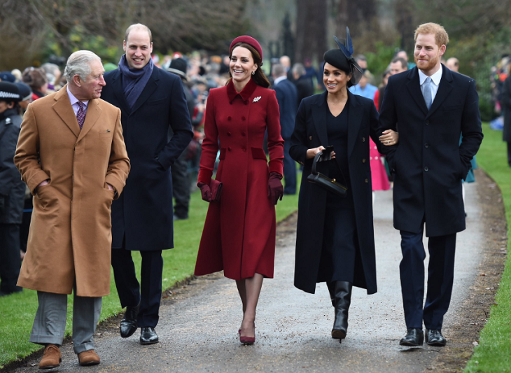 Prince Charles - Prince William - Prince Harry - Kate Middleton - Meghan Markle