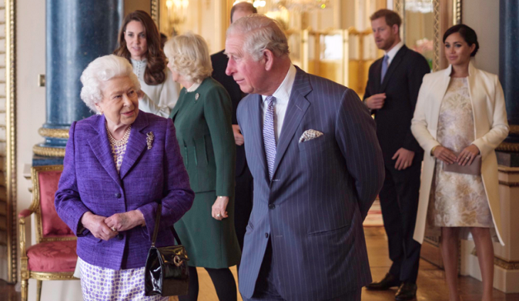 Queen Elizabeth - Prince Charles - Kate Middleton - Prince William - Prince Harry - Meghan Markle - Camilla Parker Bowles
