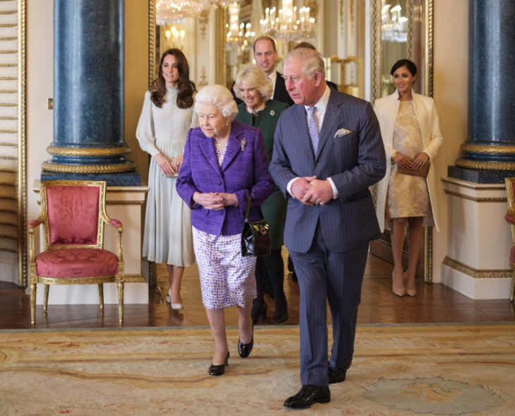 Queen Elizabeth - Prince Charles - Prince William - Meghan Markle - Kate Middleton