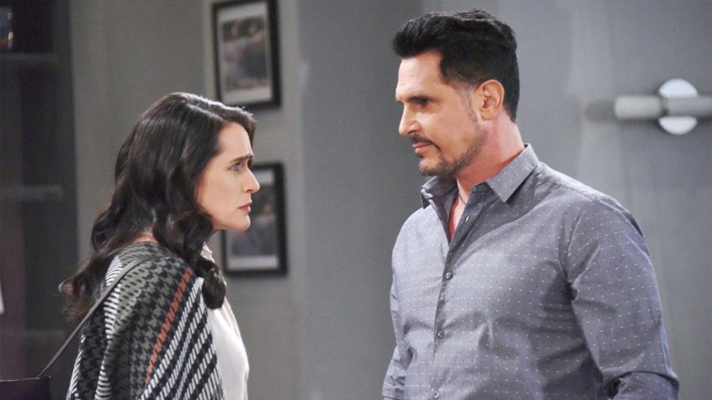Bold and the Beautiful Spoilers Monday, April 8: Quinn and Shauna Freak Over Bill Bio Dad Link – Flo Kisses Wyatt, Old Feelings Return